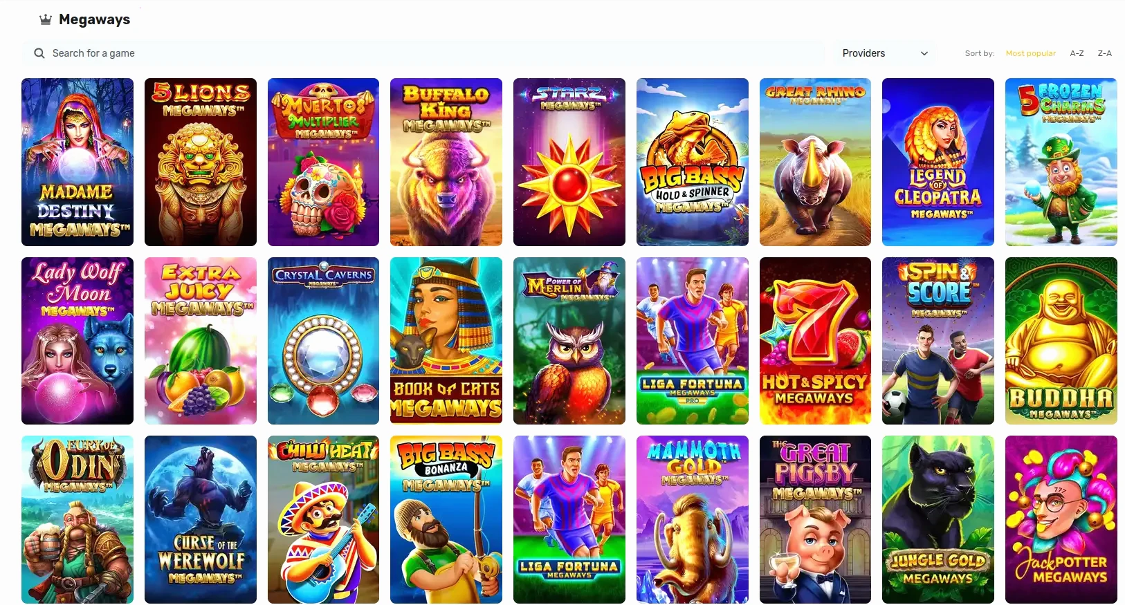 Ricardos Casino mobile App Ansicht auf Smartphone mit Spieleauswahl